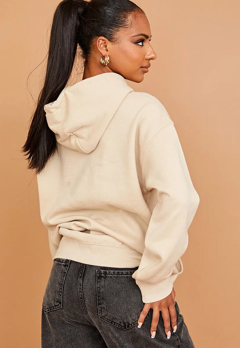 Missguided 2024 beige hoodie