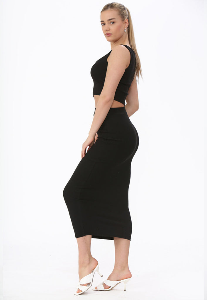 Black midi skirt sales co ord